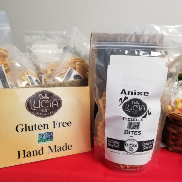 Gluten Free Pizzelle Cookie Pieces Anise 6 oz.