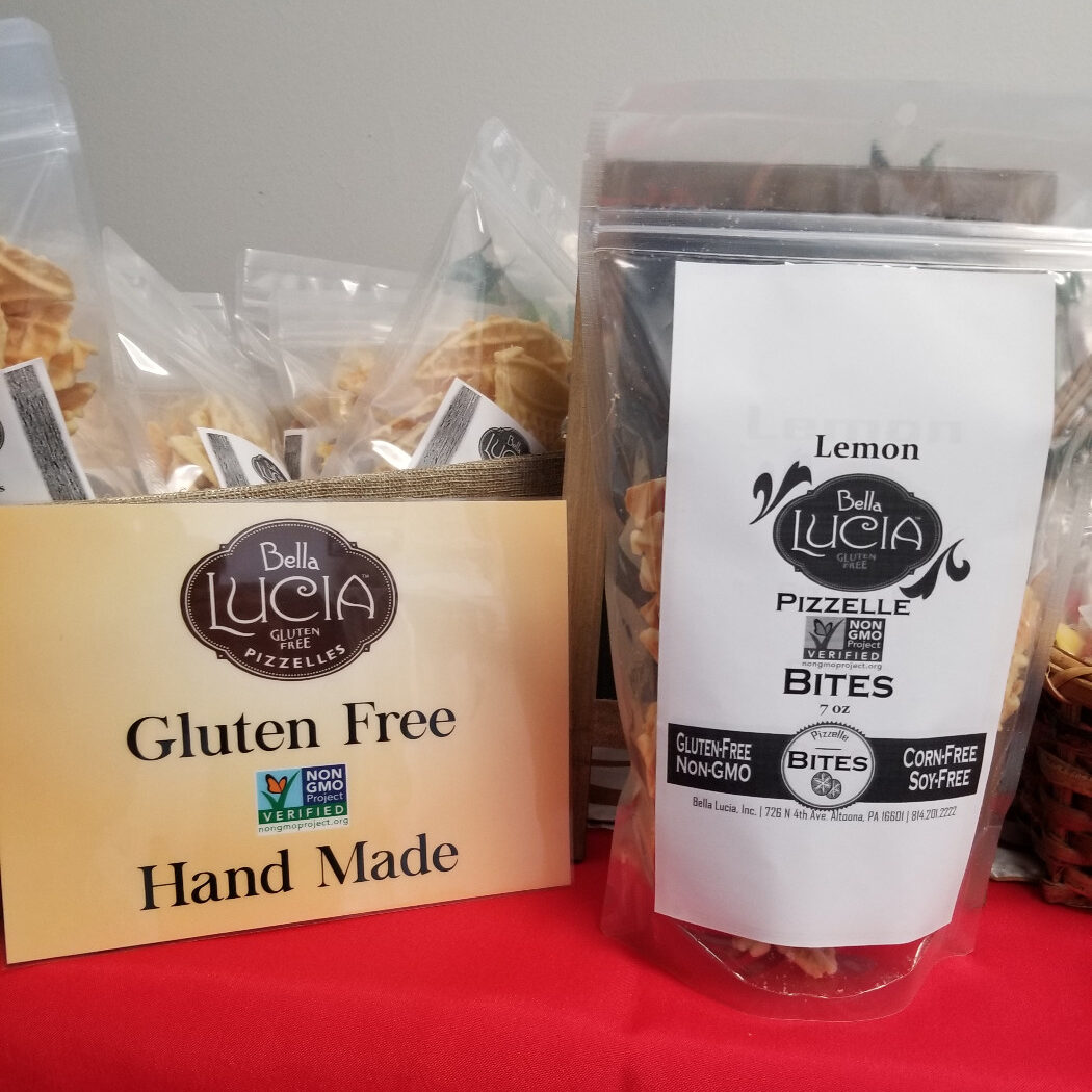 Gluten Free Pizzelle Cookie Pieces Lemon 6 oz..