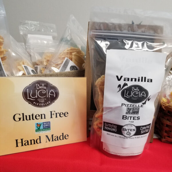 Gluten Free Pizzelle Cookie Pieces Vanilla 6 oz..
