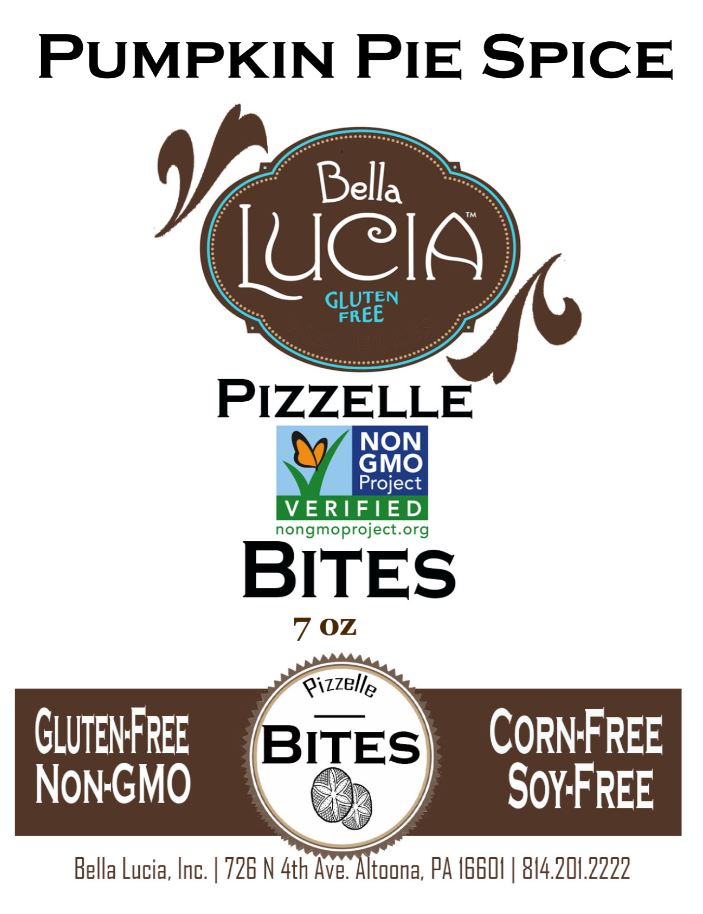 Gluten Free Pizzelle Cookie Pieces Pumpkin Pie Spice 6 oz